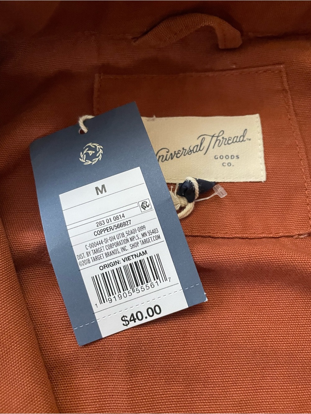 NWT Universal Thread Canvas Utility Hooded Chore Barn Jacket Size M - Picture 7 of 10
